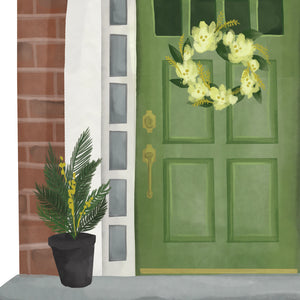 Green Door Art Print