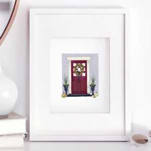 Red Door Art Print